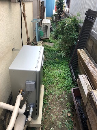 施工後給湯器